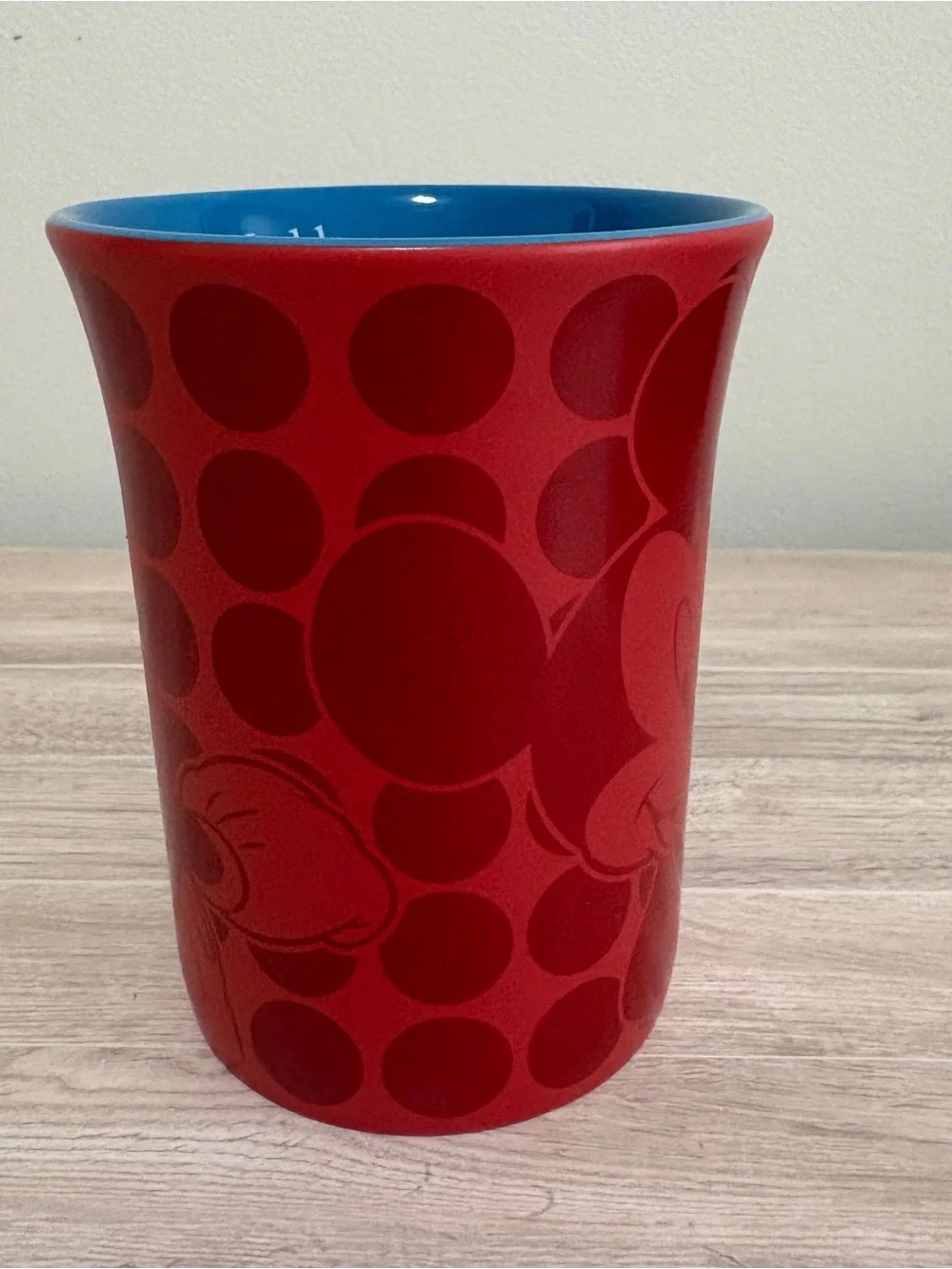 Disney Parks Micky Mouse Red Ceramic Coffee Mug